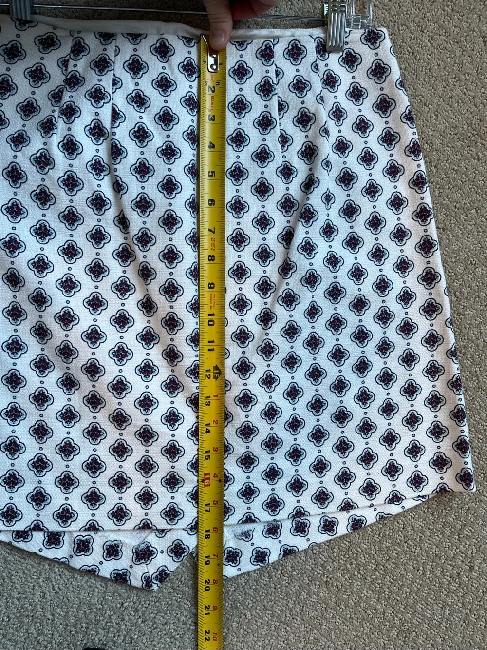 LOFT Cream Printed Women’s Skirt 2
